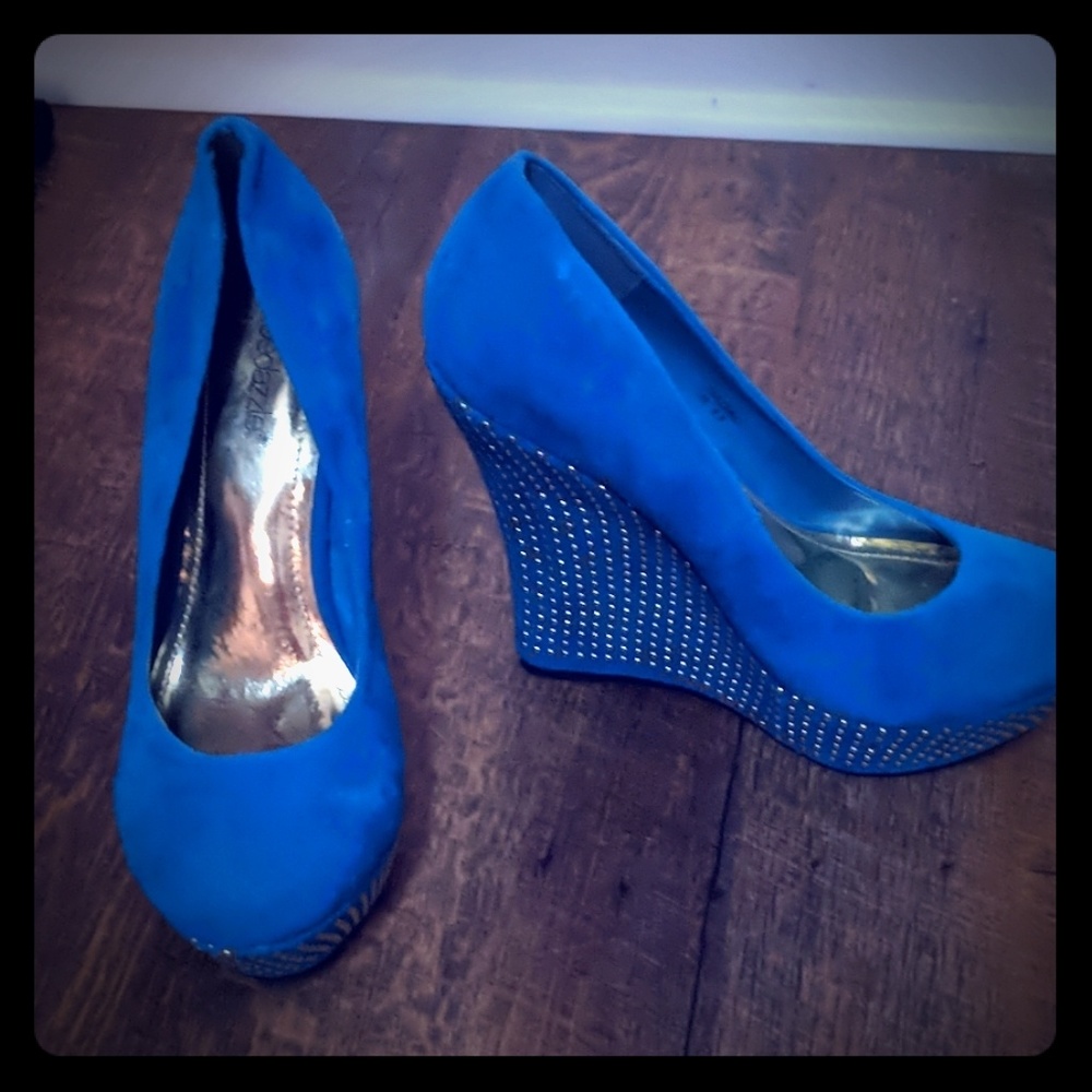 Sexy Blue Wedges